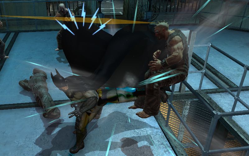 Kicking the blue light out of this dude