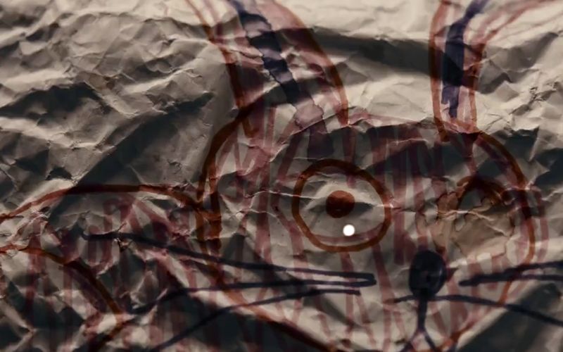 Aha! Clearly the blood-covered rabbit did it!