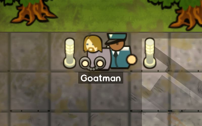 Goatman with a goatee