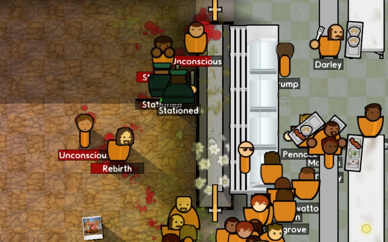 The medium security rabble didn't take long to cause trouble