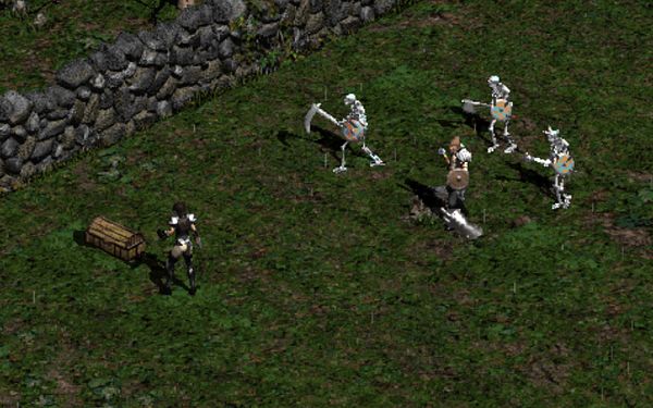 Scoob and his force of skeletons look on as I break into a chest
