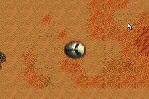The rarely seen spectacle of a Sandworm eating an enemy harvester