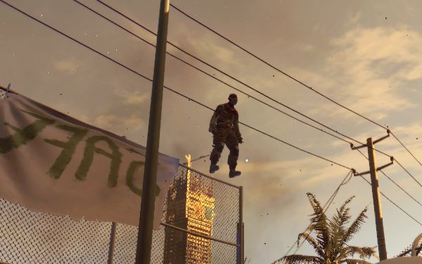 How'd he get up there?