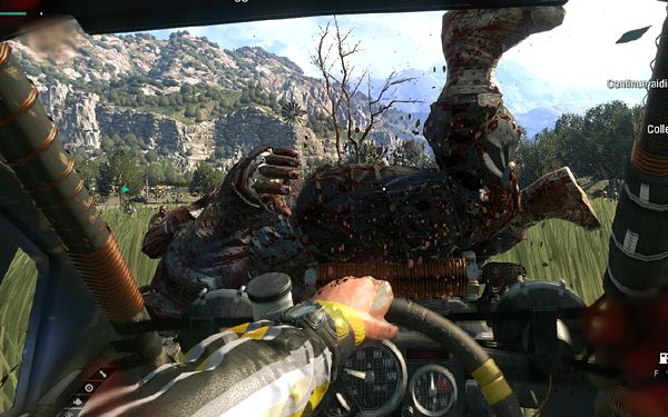 I run over a zombie