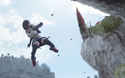 Owl beast about to get kung-fu kicked