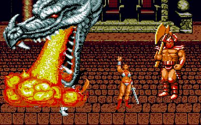 Tyris unleashes her inner dragon on the end boss