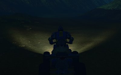 Night time quad biking is fun
