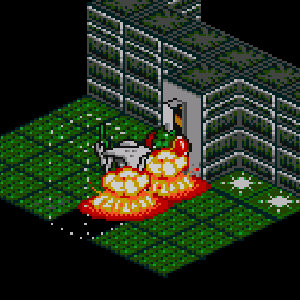 Trapping enemies in doors