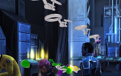Macan is so brave that even balloon starships do not scare him