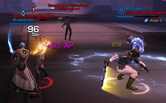 Kreethen and Qyzen in action