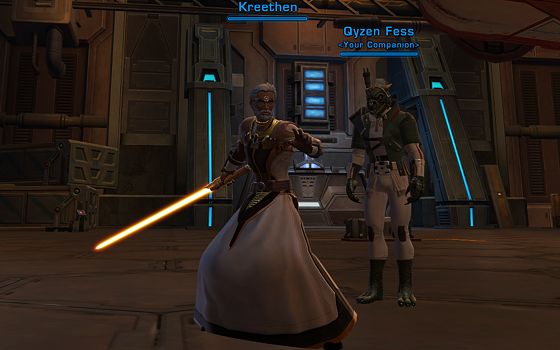Qyzen crashes my obligatory new lightsaber shot