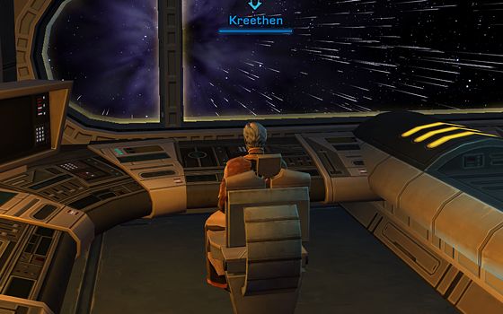 Just chillin' out on a trip through hyperspace