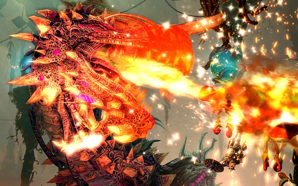 Things hot up in this boss battle