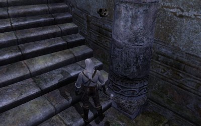 Strange floating skull