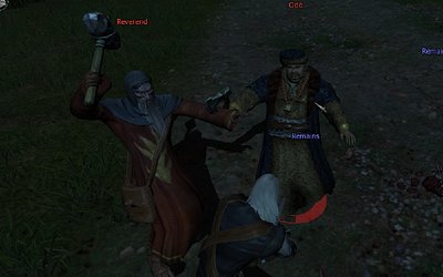 Priest and fat bloke try and take on a professional killer