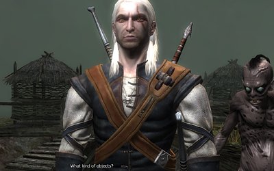 Monster waits patiently while I speak to an NPC