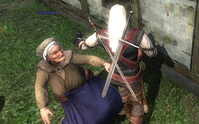 Out of the way old woman