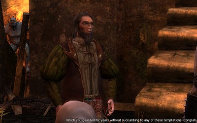 Floating (yes, floating) Cemetaur tries to eavesdrop our conversation