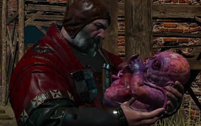 Only in the Witcher world could a baby be this ugly