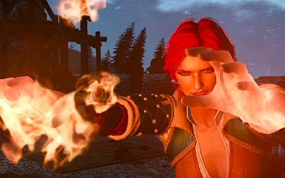 Triss being a badass