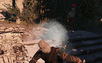 Geralt gets snowballed
