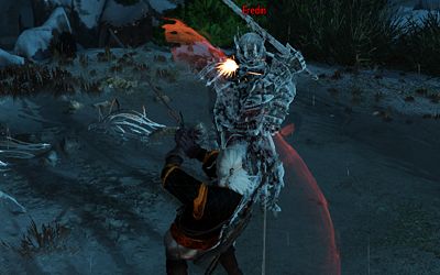 Clashing with the end boss