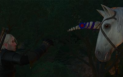 Geralt gets the horn