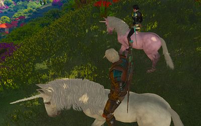 "Just don't tell Yen we got to ride unicorns."