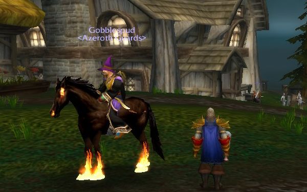 Gooty is jealous of Gobblespud's flaming horse