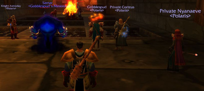 Cowardly Gooty hides at the back in Blackrock Depths