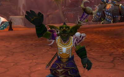 Fingus waves goodbye to Azeroth