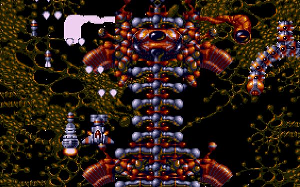 Shooting a boss's weird bum-eye-thing