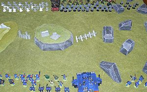 The first battle kicks off