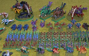 All 6mm scale Hive Fleet Odium Tyranids