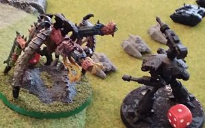 The Bio-Titans bear down on the beleaguered Reaver Titan