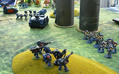The Space Wolves press their advantage