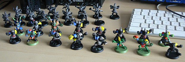 Blood Bowl model painting